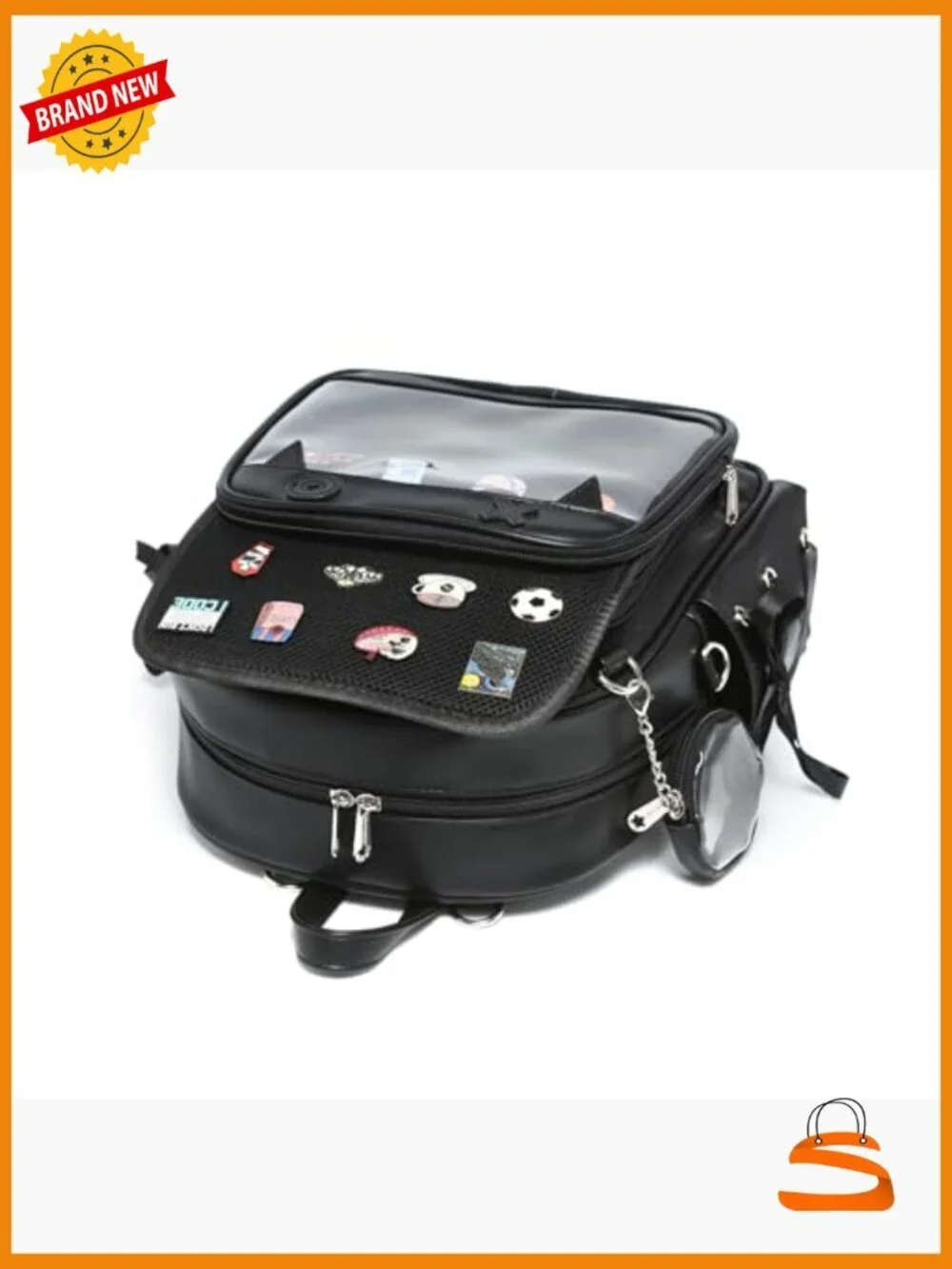 Sling Crossbody Ita Bag Halloween Purse PU Leather Backpack